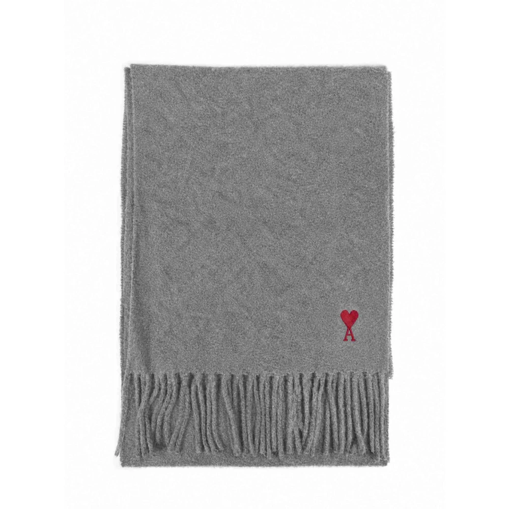 Ami Paris Uomo Grigio Accessori, Taglia Unica, New,