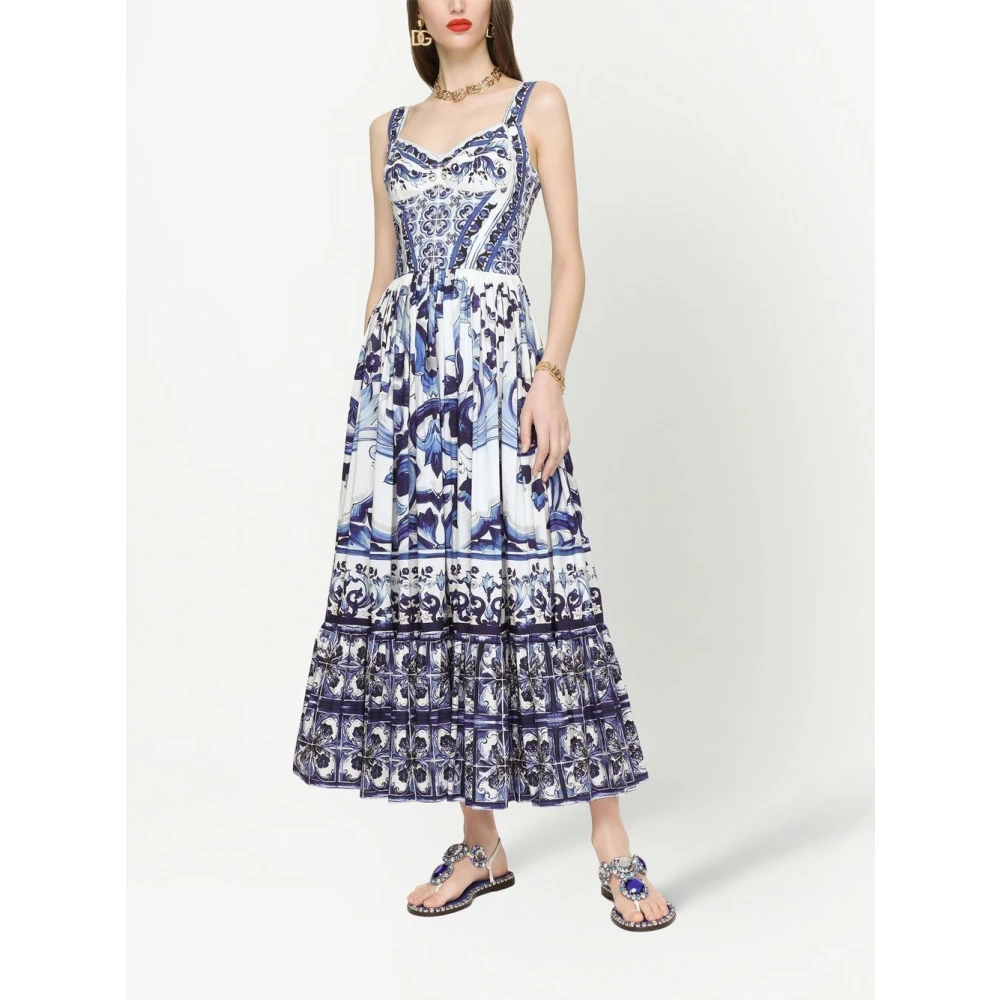 Dolce & Gabbana Maxi Dresses Blue Dames