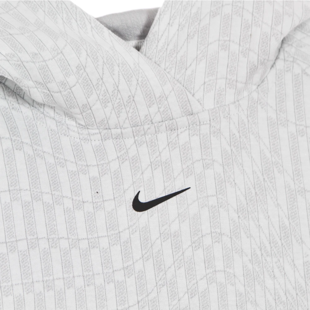 Nike Lichtgewicht Geometric Hoodie met Capuchon Gray Dames