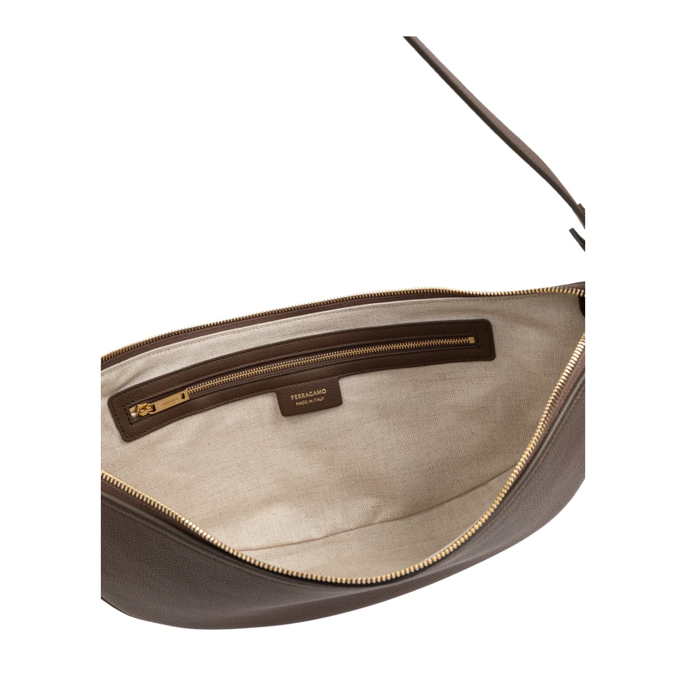 Salvatore Ferragamo Schoudertas Brown Dames