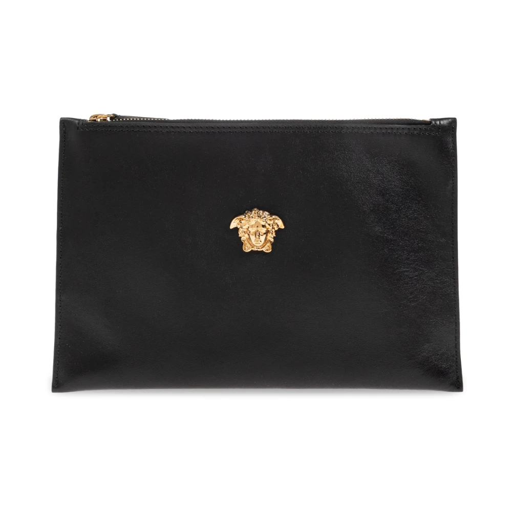 Versace Medusa Head Leren Pouch Tas Black