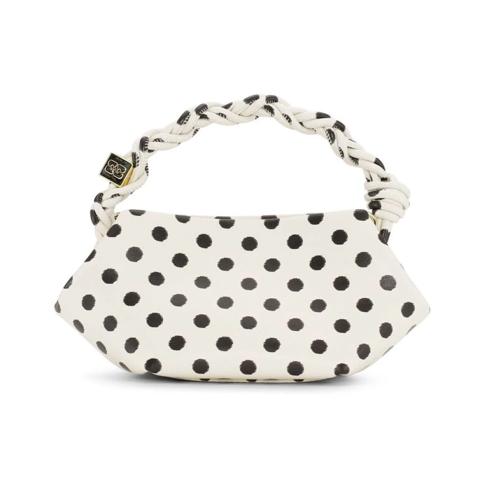 Ganni Witte Draaigreep Schoudertas Multicolor Dames