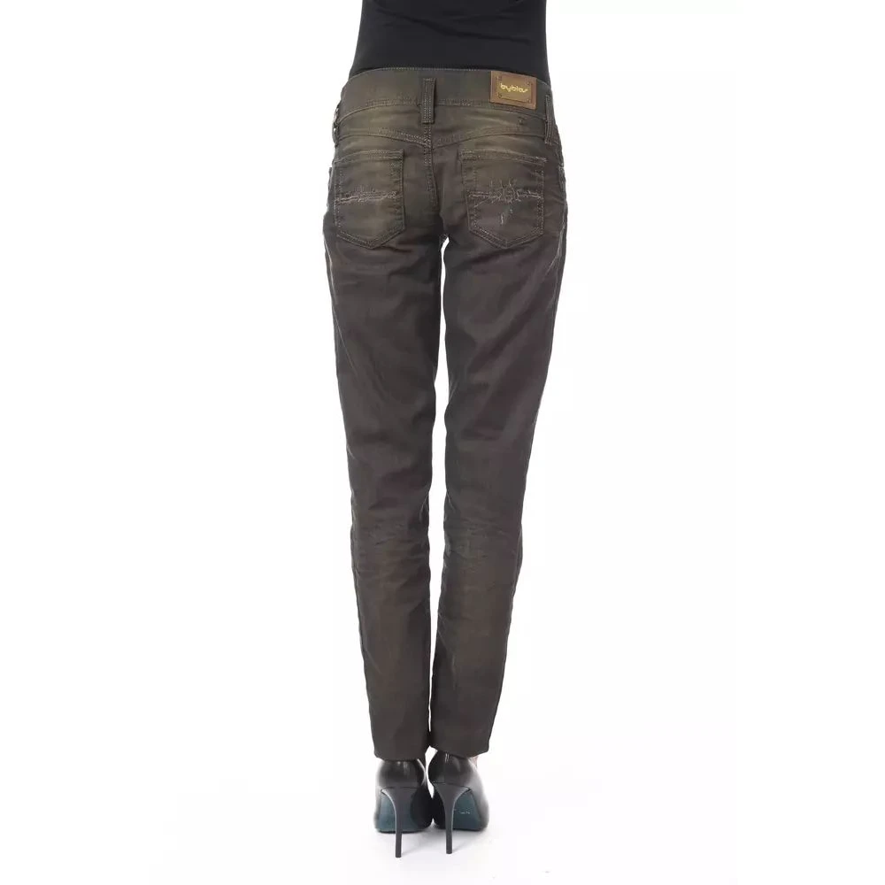 Byblos Zwarte Gewassen Jeans Black Dames