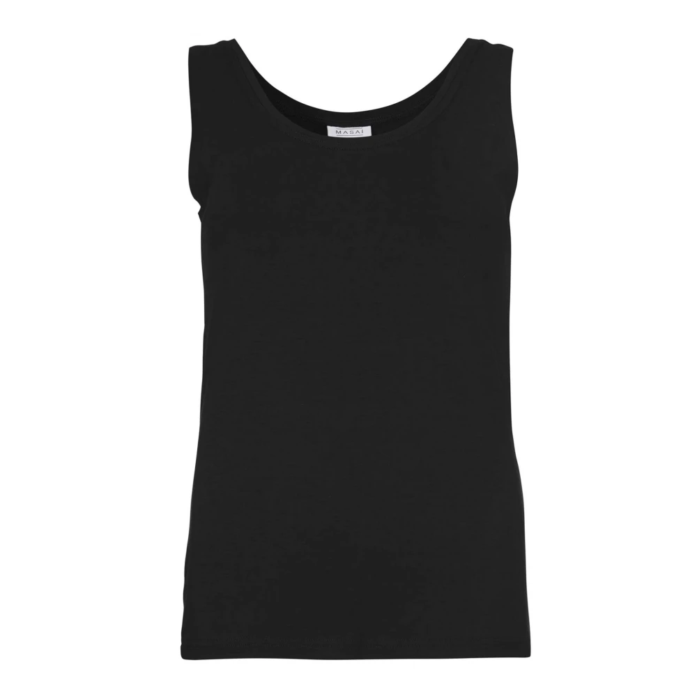 Masai Basis Top met Brede Schouderbanden Black Dames