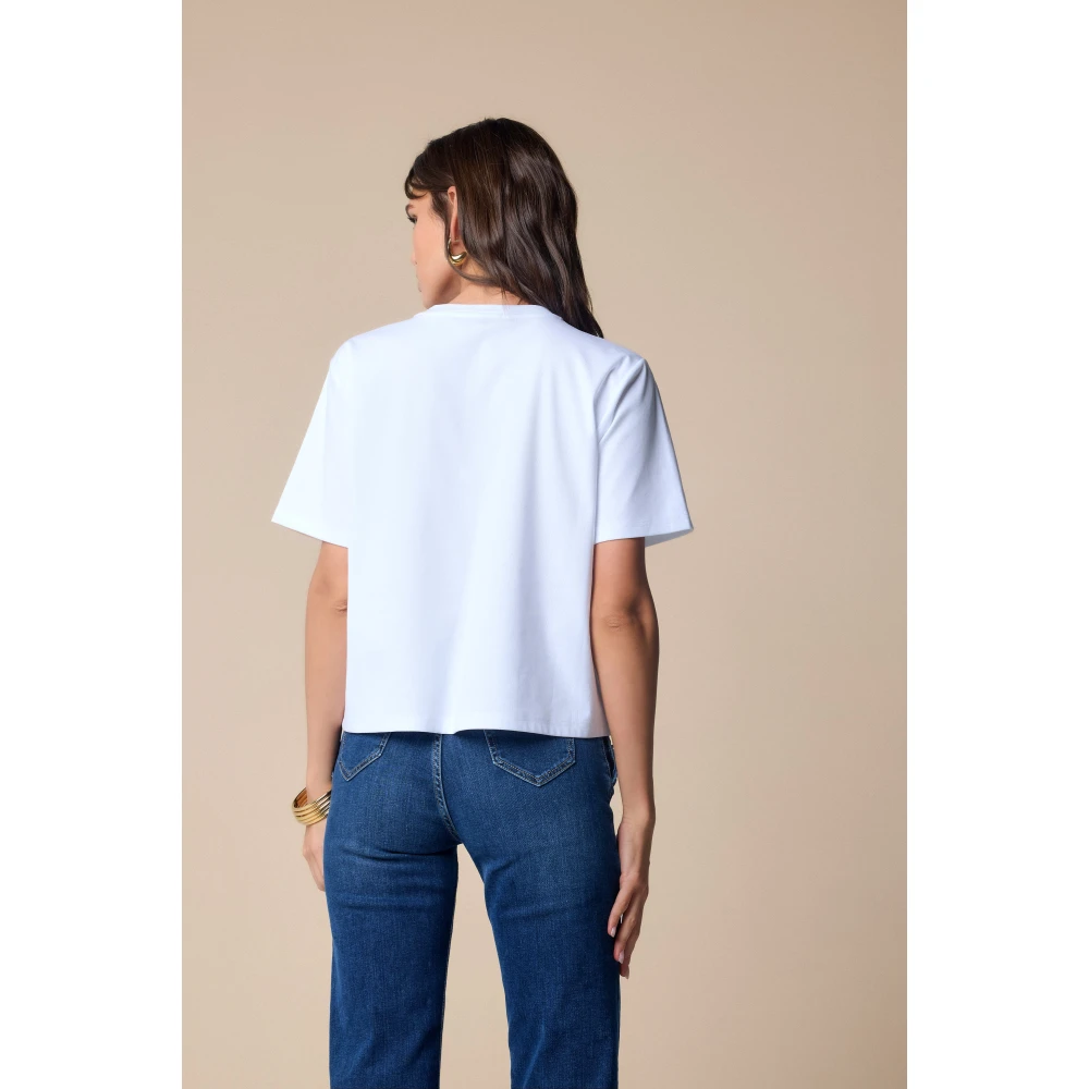 Kocca Stijlvolle T-shirts voor mannen en vrouwen White Dames