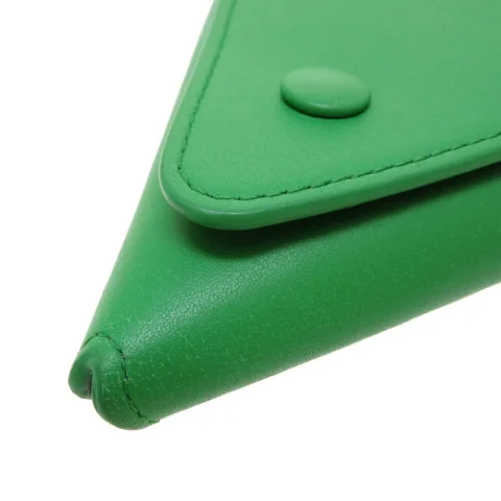Bottega Veneta Vintage Pre-owned Leather clutches Green Dames