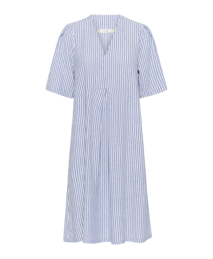 robe-courte-bleue-et-blanche