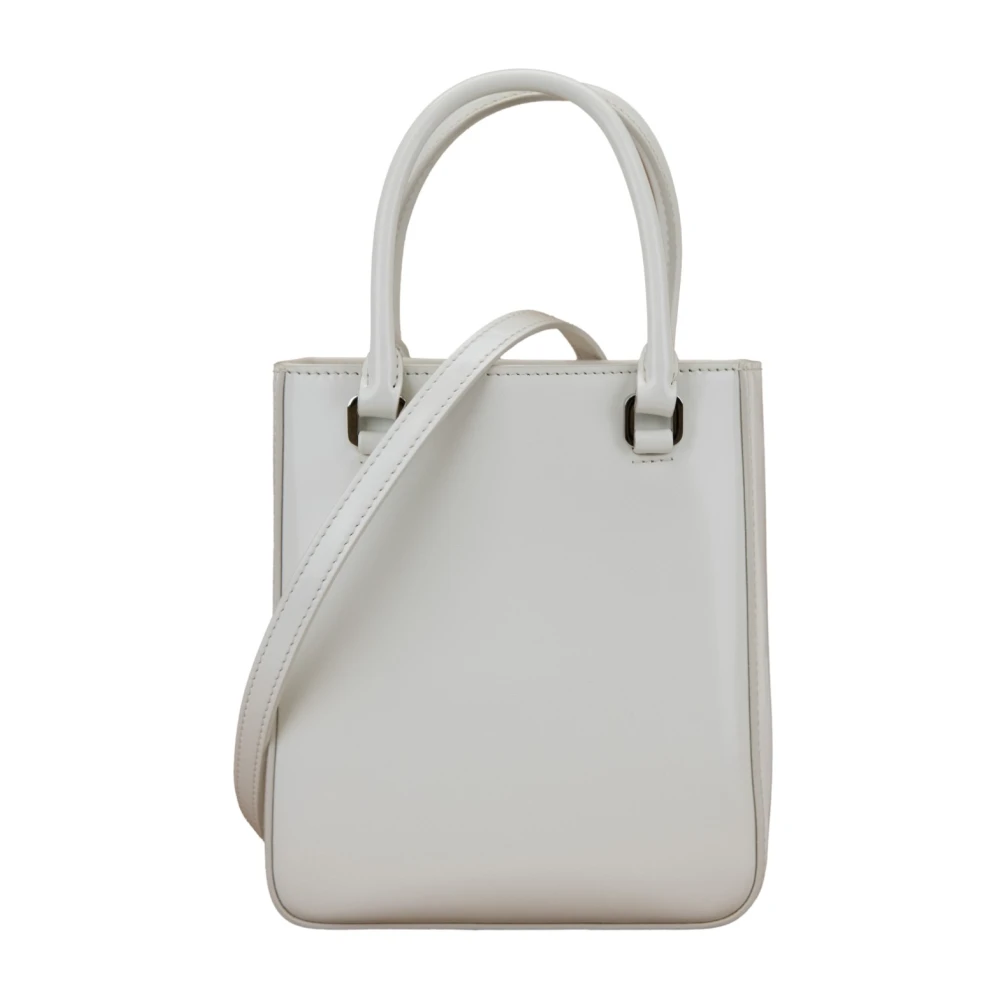 Prada Dames Schoudertas Geborsteld Leer White Dames