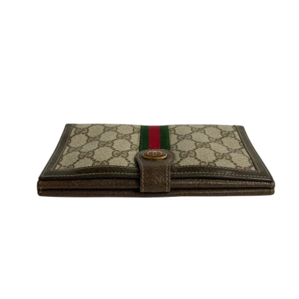 Gucci Vintage Pre-owned Canvas wallets Brown Dames
