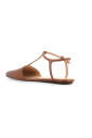 bruin-leren-platte-schoenen