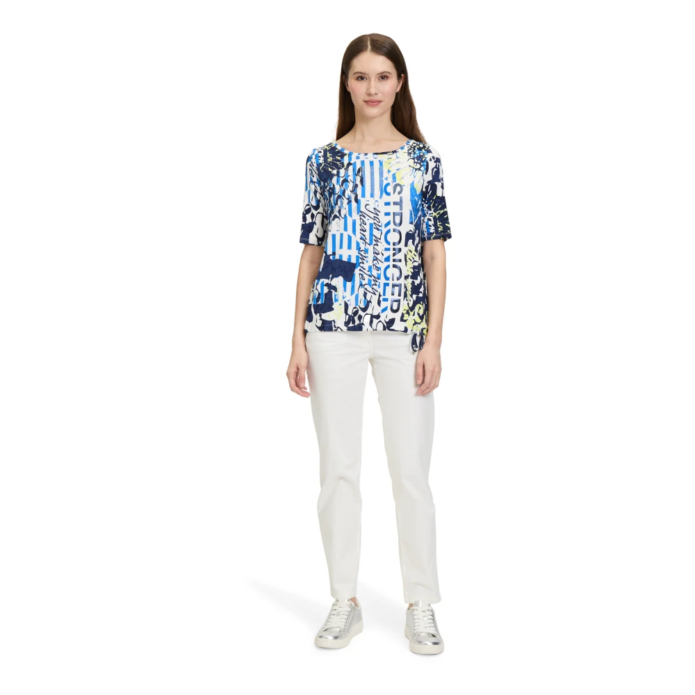 Betty Barclay Casual Shirt met Tunnelkoord en Grafische Print Multicolor Dames
