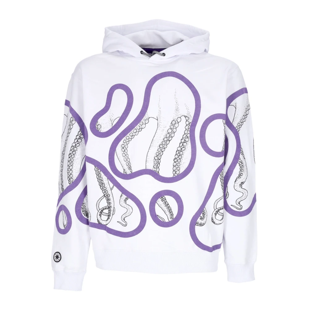 Octopus Herren Weiß E Kapuzenpullover Mit Kängurutasche