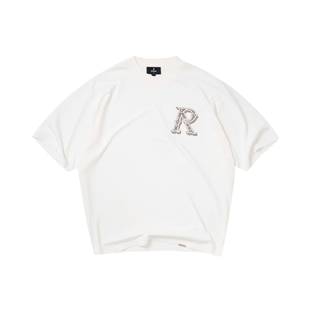 Represent Men's White T-Shirts, M, Crew Neck T-Shirt