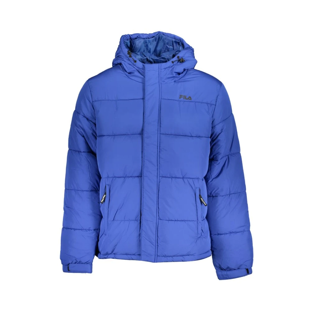 Fila Blauwe hoodie met eenvoudige print Blue Heren