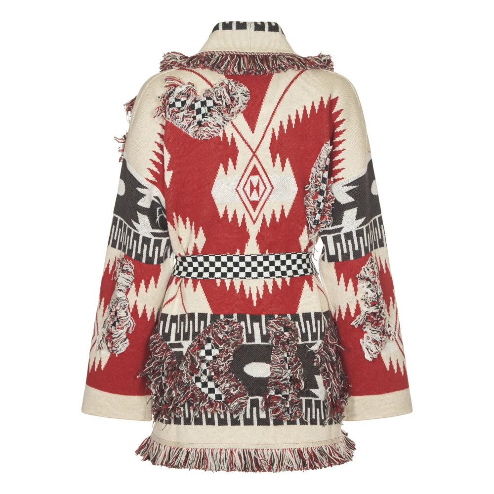 Alanui Racing Icon Cardigan Fire Multicolor Dames