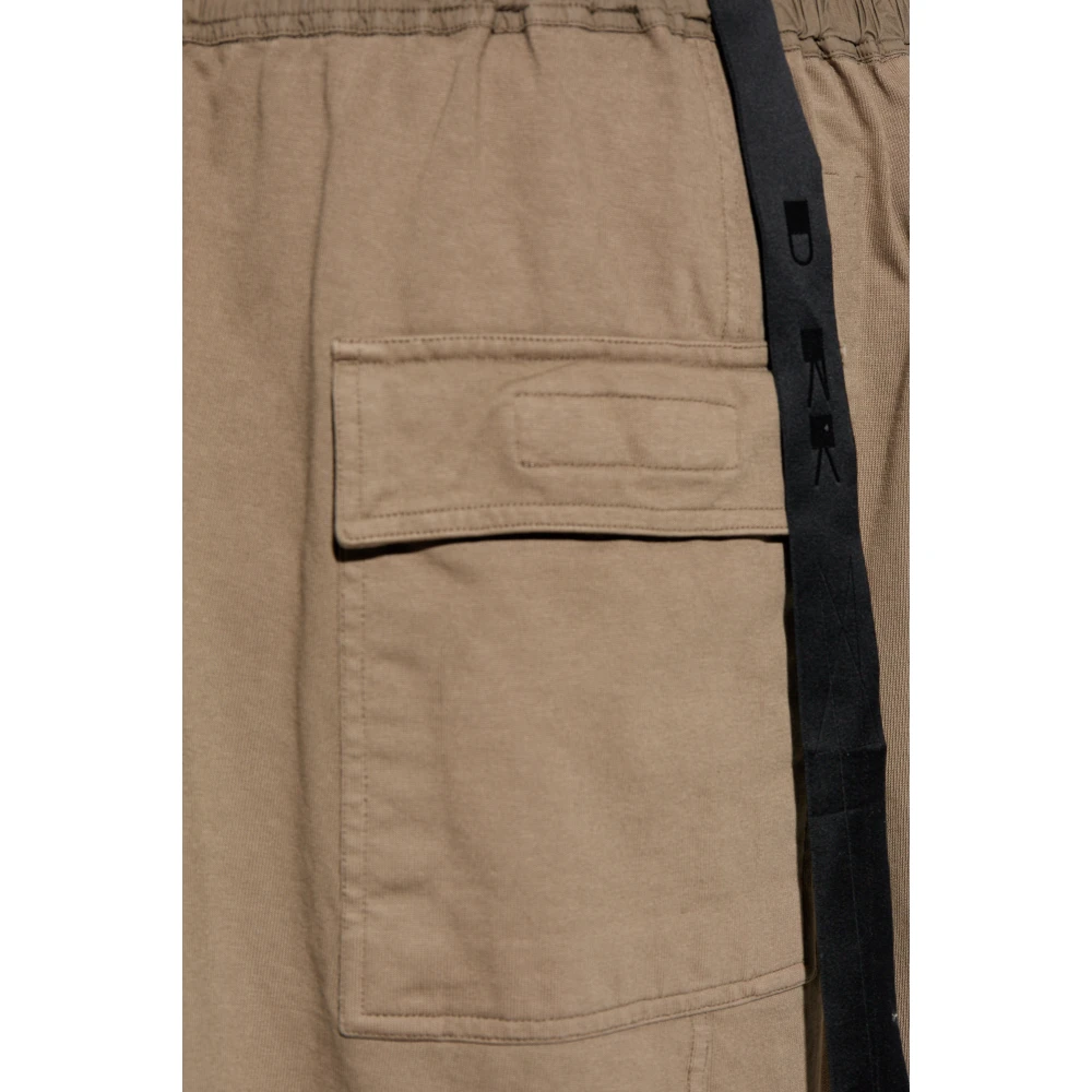 Rick Owens Katoenen Shorts Brown Heren