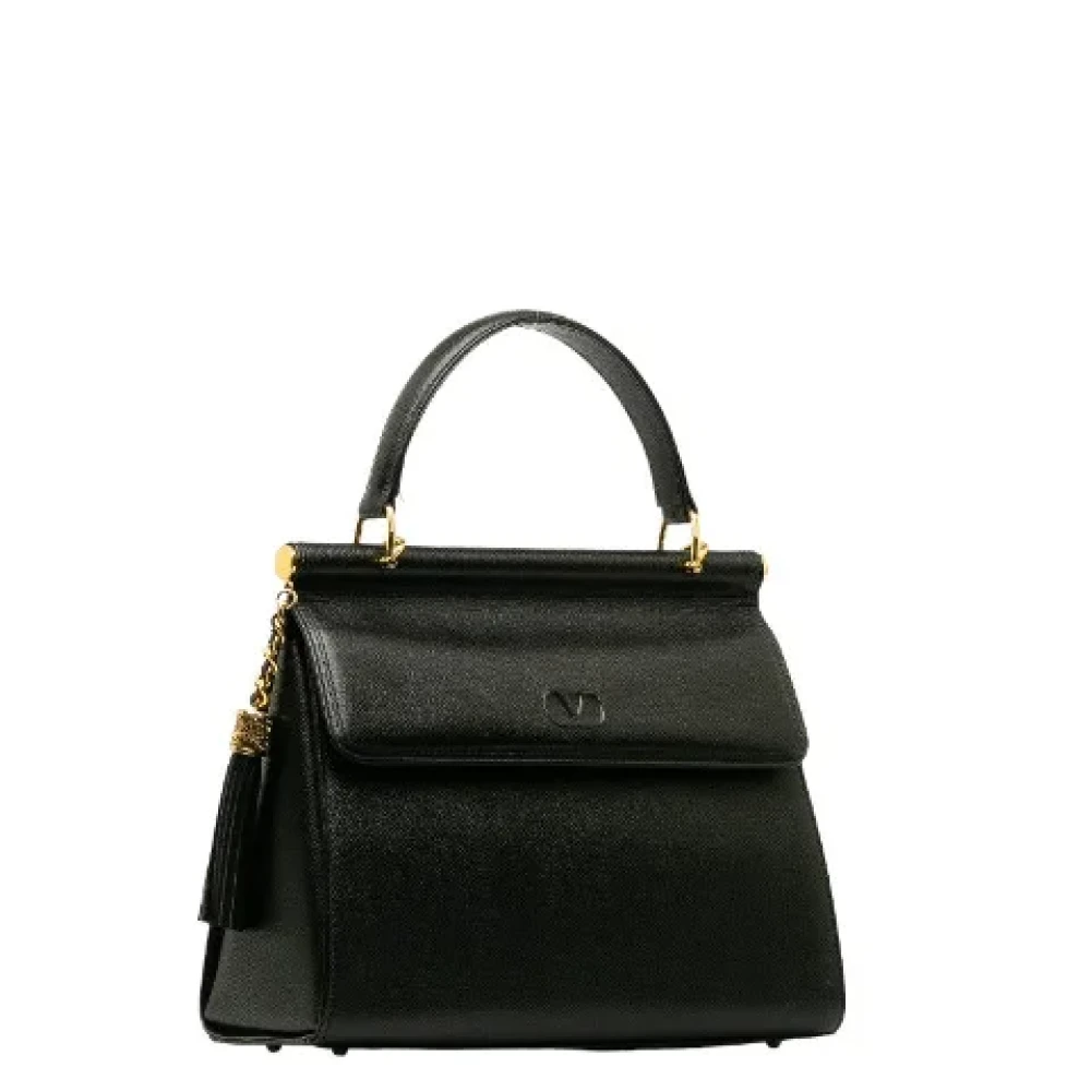 Valentino Vintage Pre-owned Leather handbags Black Dames