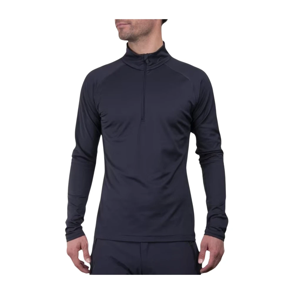 Kjus Stijlvolle Deep Space Half Zip Sweater Black Heren