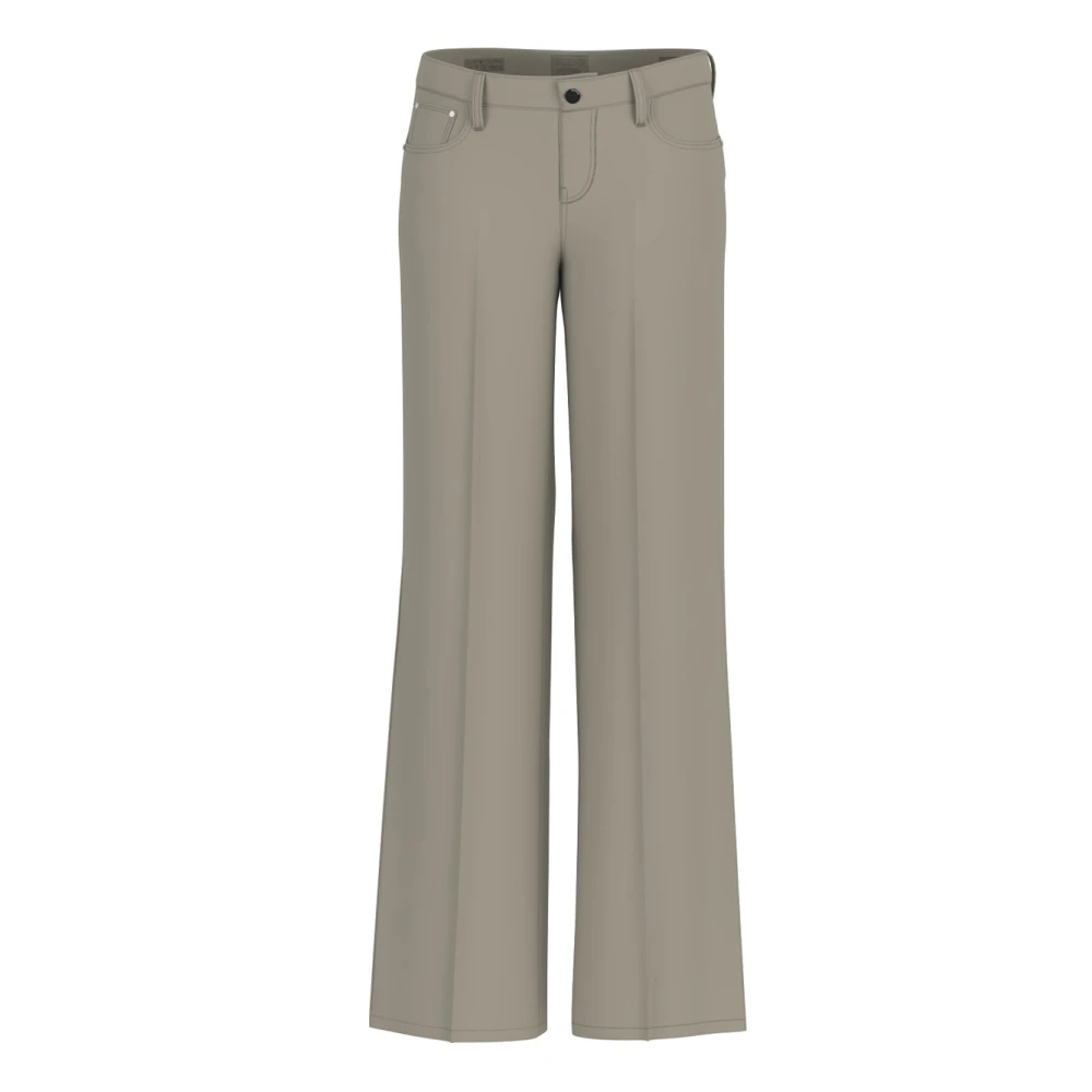Guess Green Wide Trousers, Female, W30, Palazzo Style Trousers