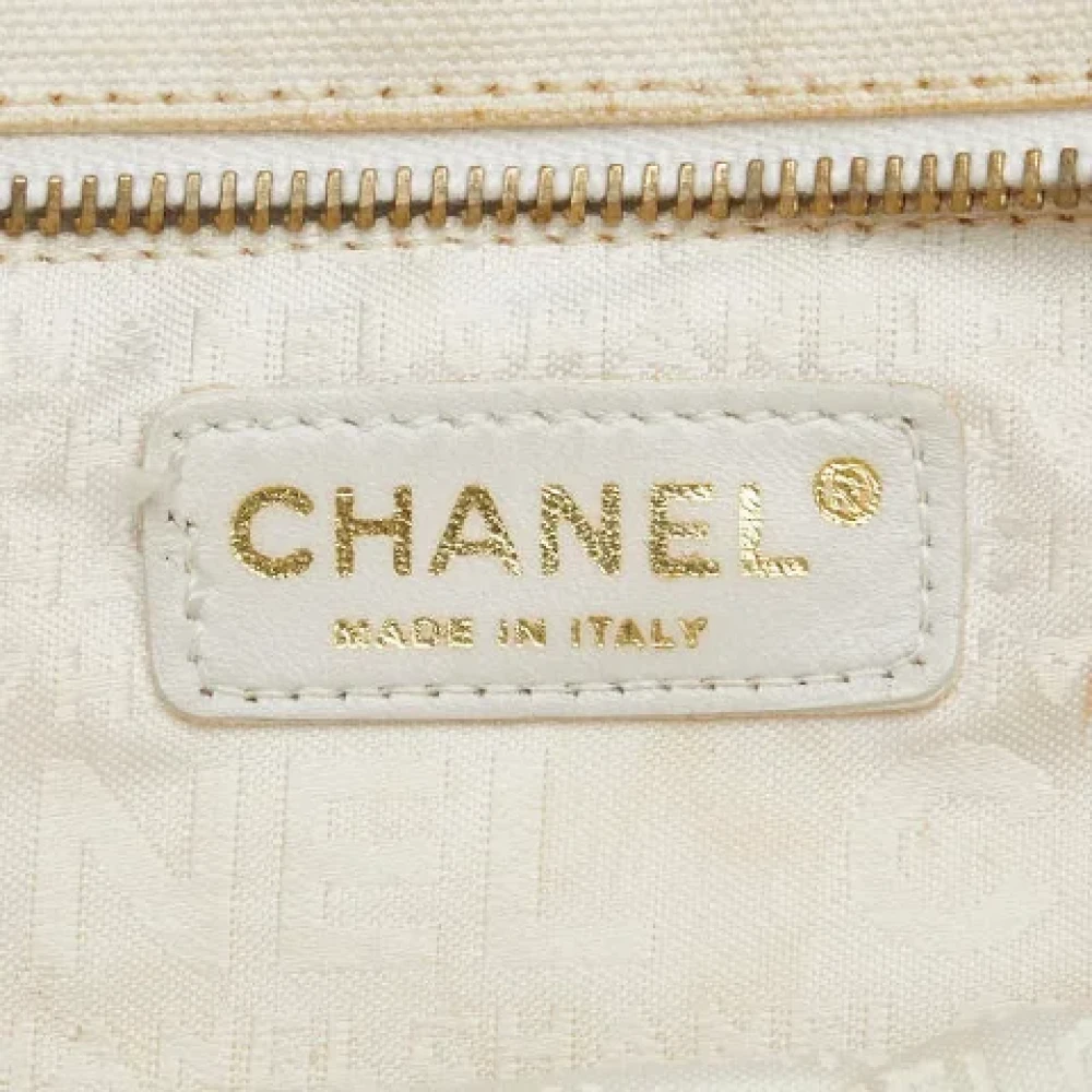 Chanel Vintage Pre-owned Canvas totes White Dames
