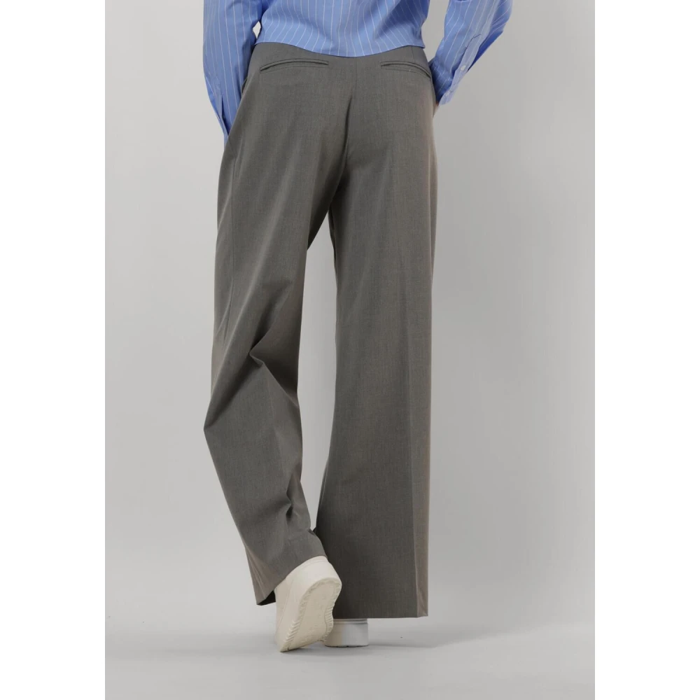 Catwalk Junkie Straight Leg Tailored Pants Gray Dames