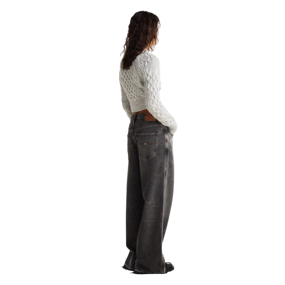 Tommy Jeans Gebreide trui met sterren Gray Dames