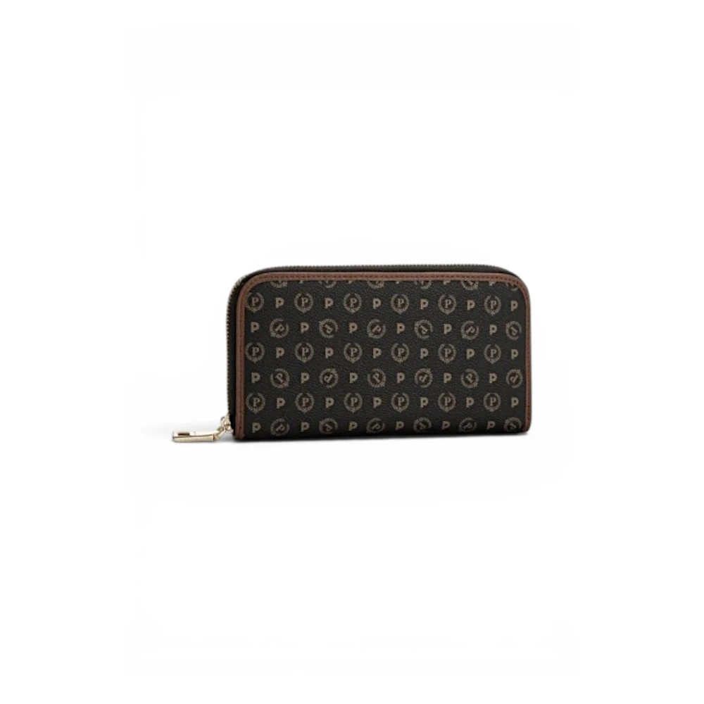 Portafoglio zip around Heritage Logo Classic NERO/MARRONE, one_size, Pollini - Immagine 3