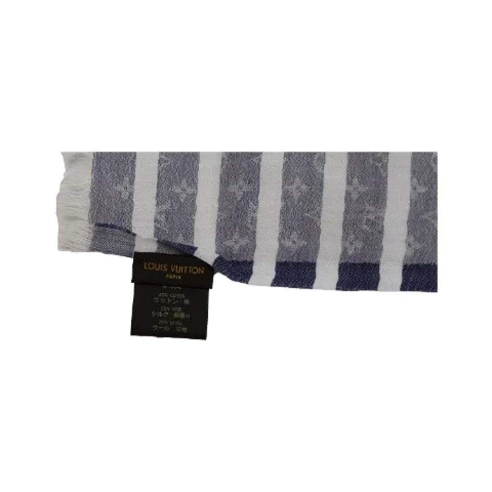 Louis Vuitton Vintage Pre-owned Silk scarves White Dames