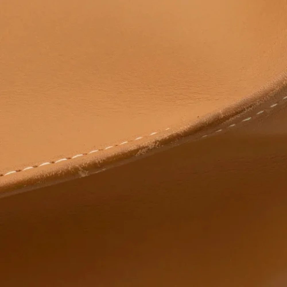 Hermès Vintage Pre-owned Leather shoulder-bags Beige Dames