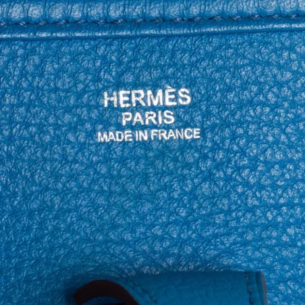Hermès Vintage Pre-owned Leather shoulder-bags Blue Dames