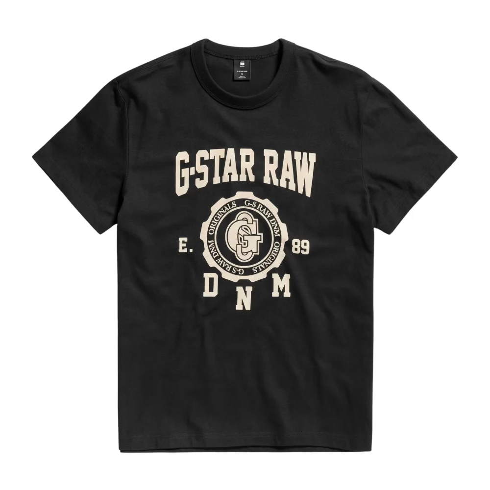 G-Star T-Shirt- GS Collegic R-N S S Black Heren