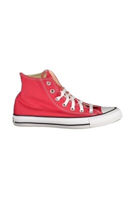 baskets-montantes-en-toile-rouge