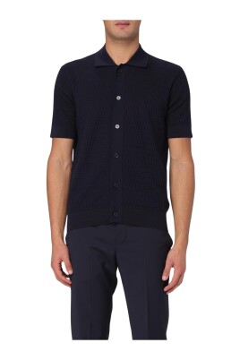 bla-stickad-polo-skjorta-slim-fit