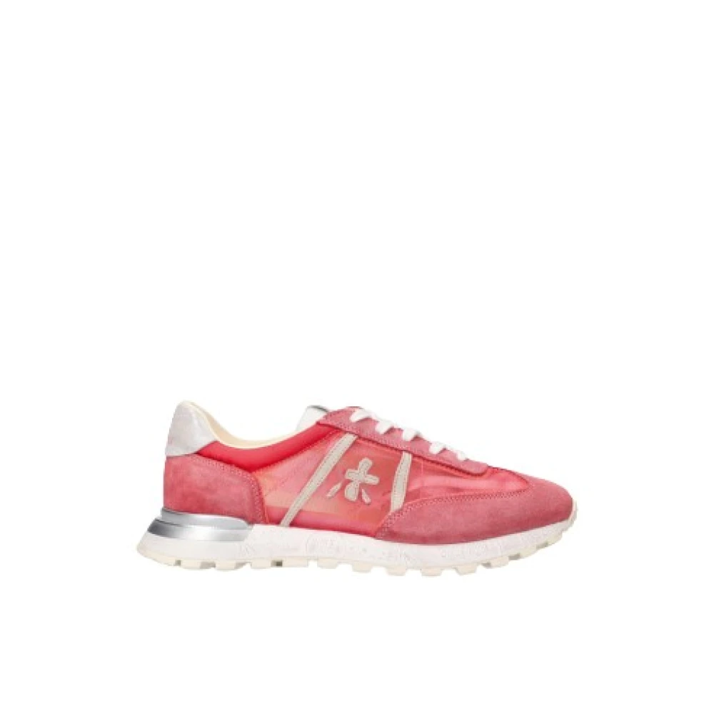 Premiata Klassieke Sneakers met Logo Patch Dames Schoenen Roze