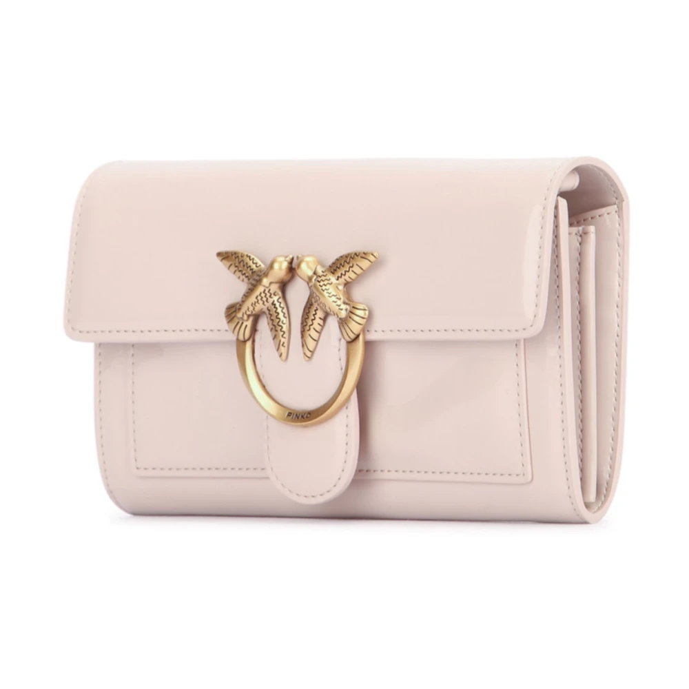 pinko Stijlvolle Portemonnee met Meerdere Compartimenten Pink Dames