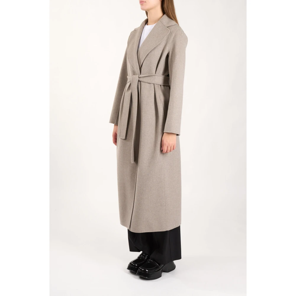 Max Mara Wollen Jas Poldo Stijl Gray Dames