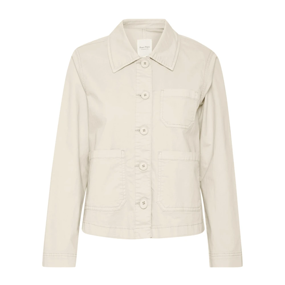 Part Two Beige Light Jackets, Female, 2XL, Fredapw Ja Jakker 30308271