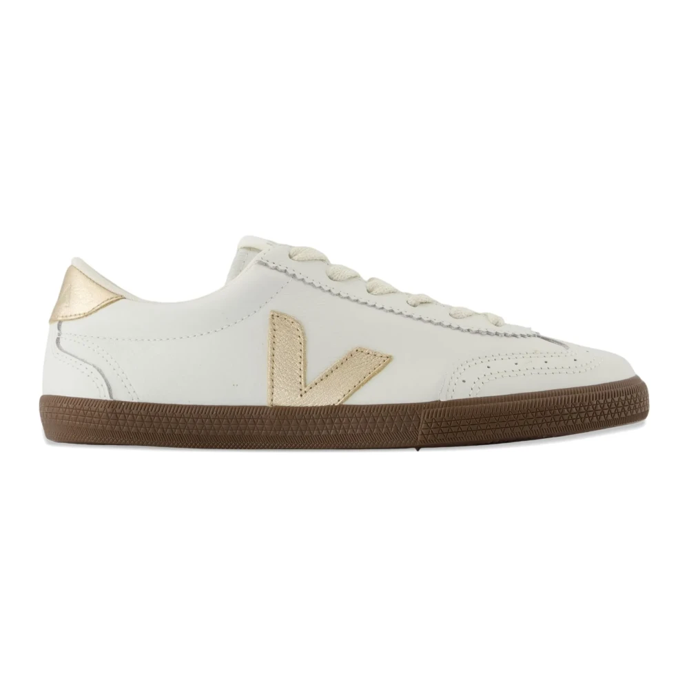 Veja Volley Leather Dames Schoenen Beige