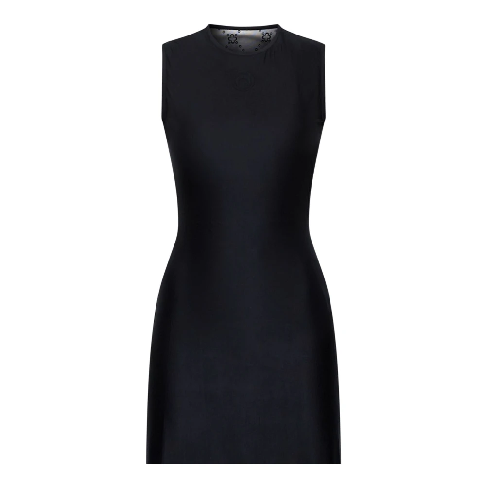 Marine Serre Zwarte Moon Tank Jurk Black Dames
