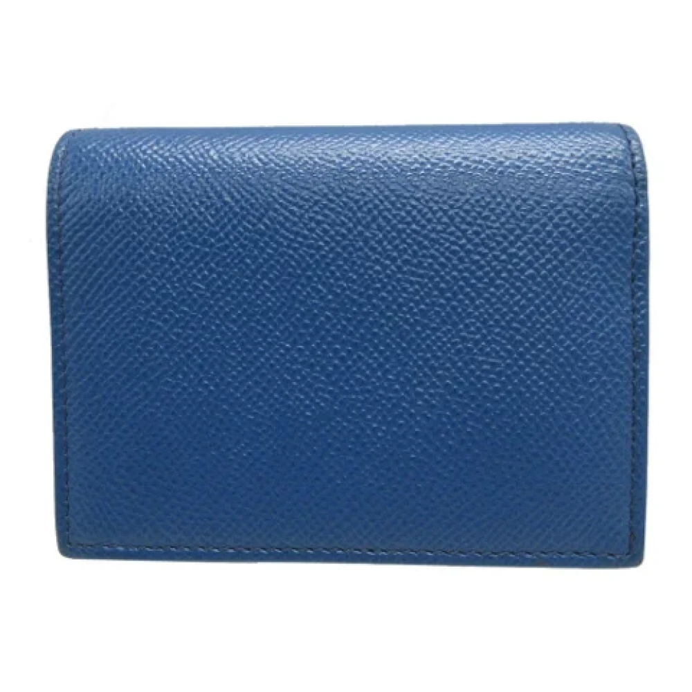 Salvatore Ferragamo Pre-owned Leather wallets Blue Dames