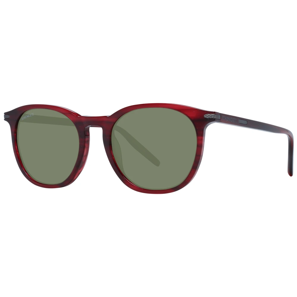 Serengeti Men's Red/Green Stylish Frame Lenses Sunglasses