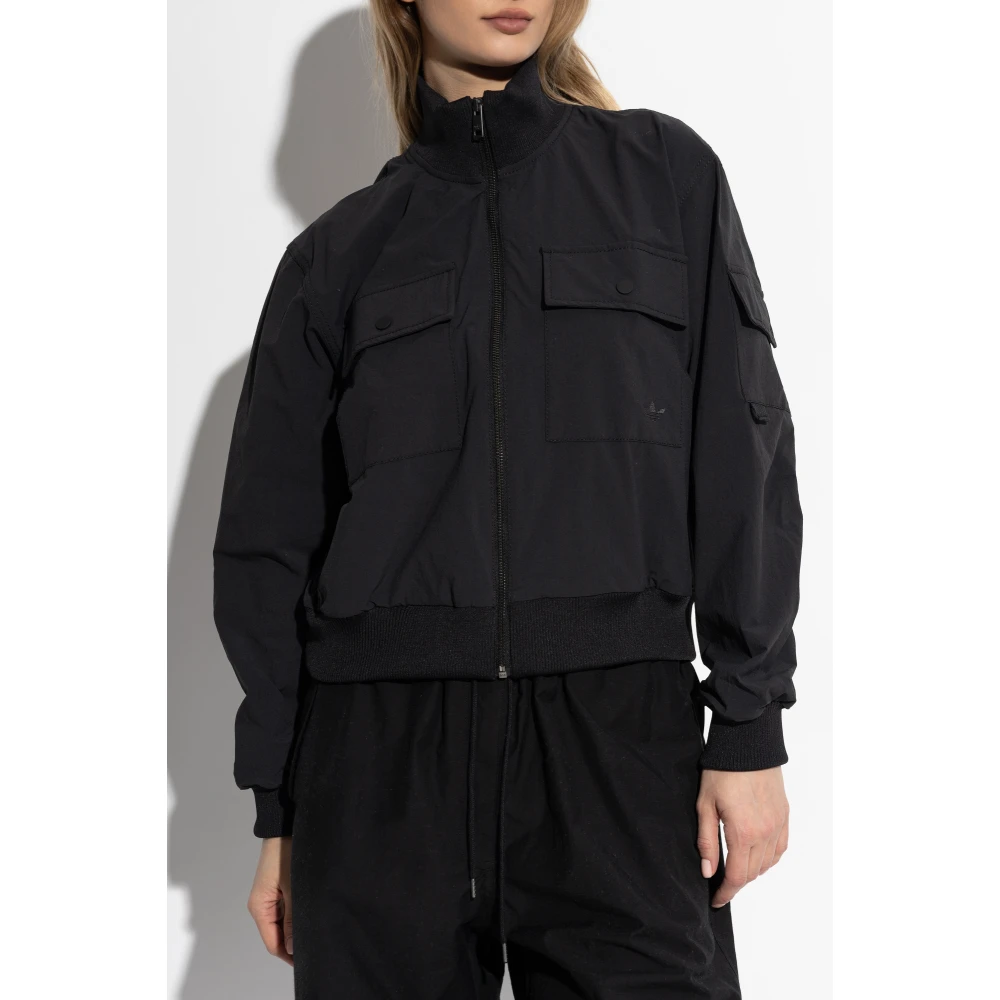 adidas Originals Lichtgewicht jas met zakken Black Dames