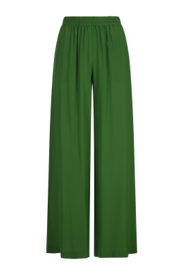 green-silk-flared-trousers