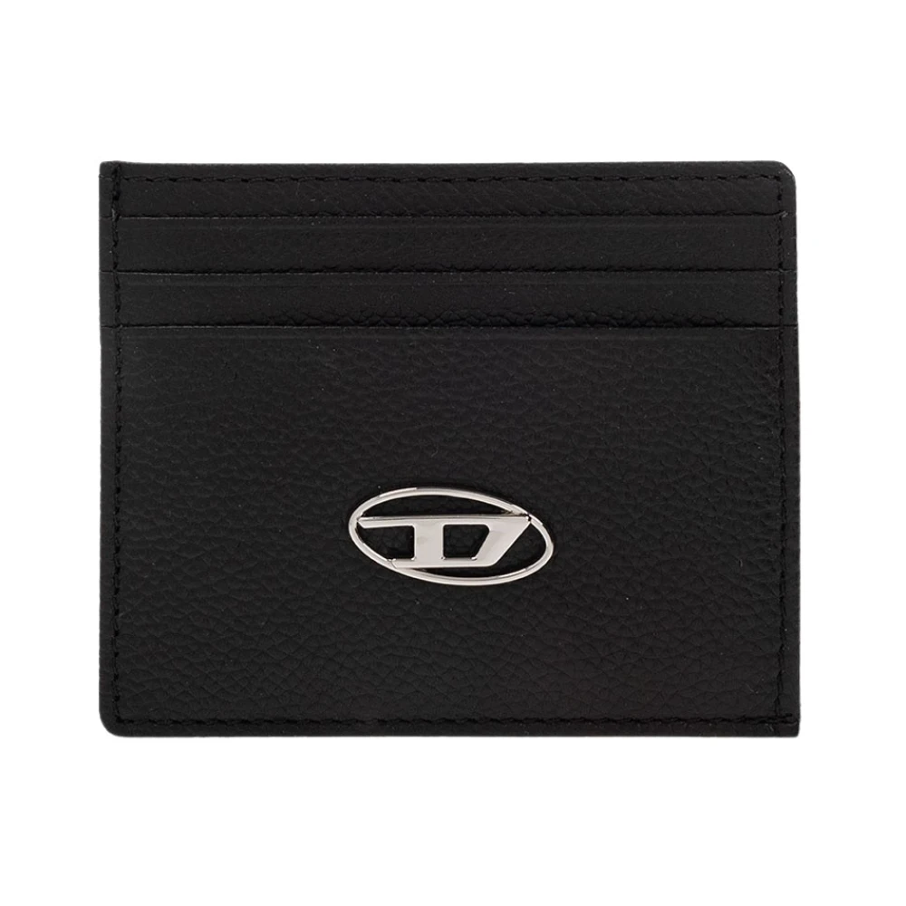 Diesel Kaarthouder met logo Black Heren