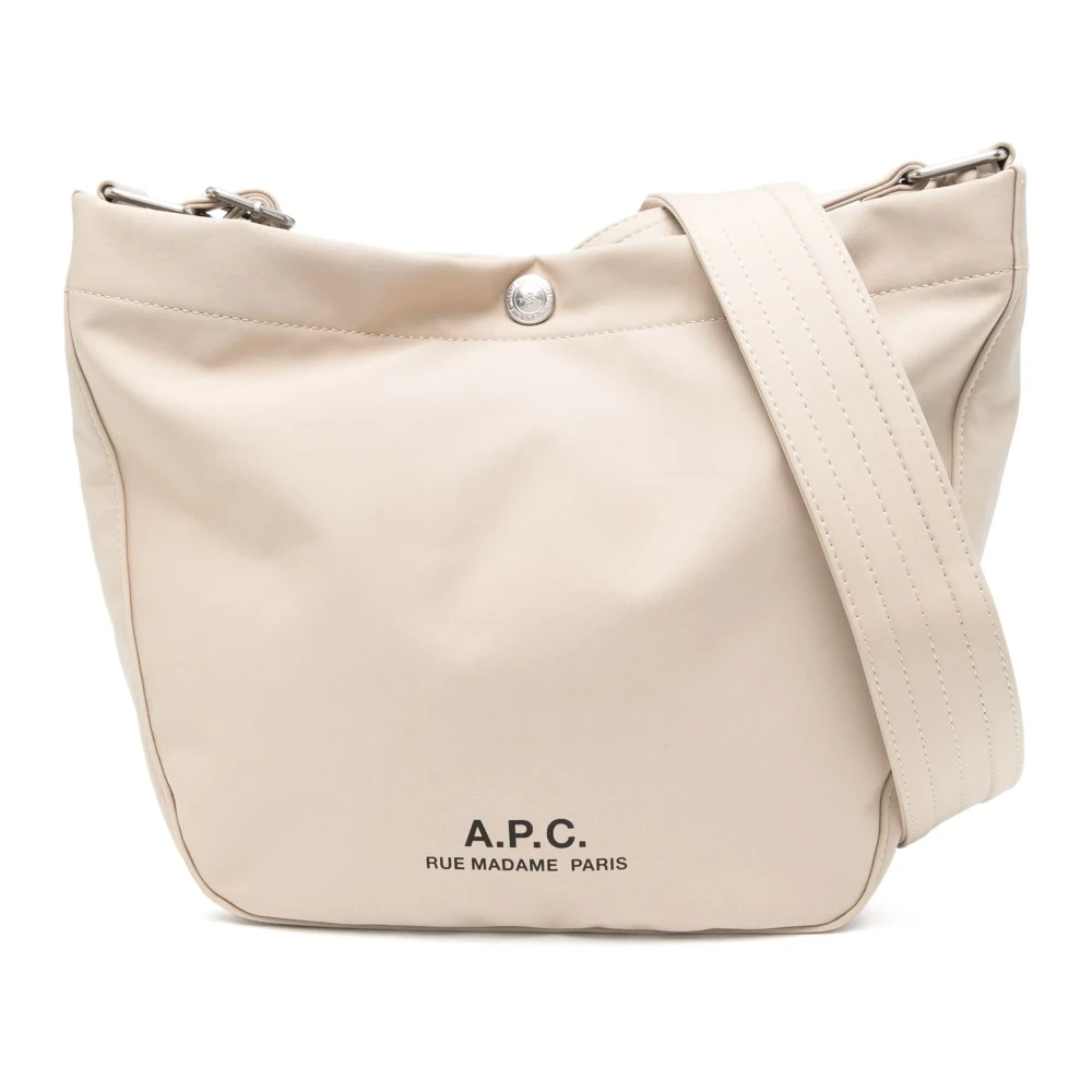 A.p.c. Beige Schoudertas met Binnenzak Beige Dames
