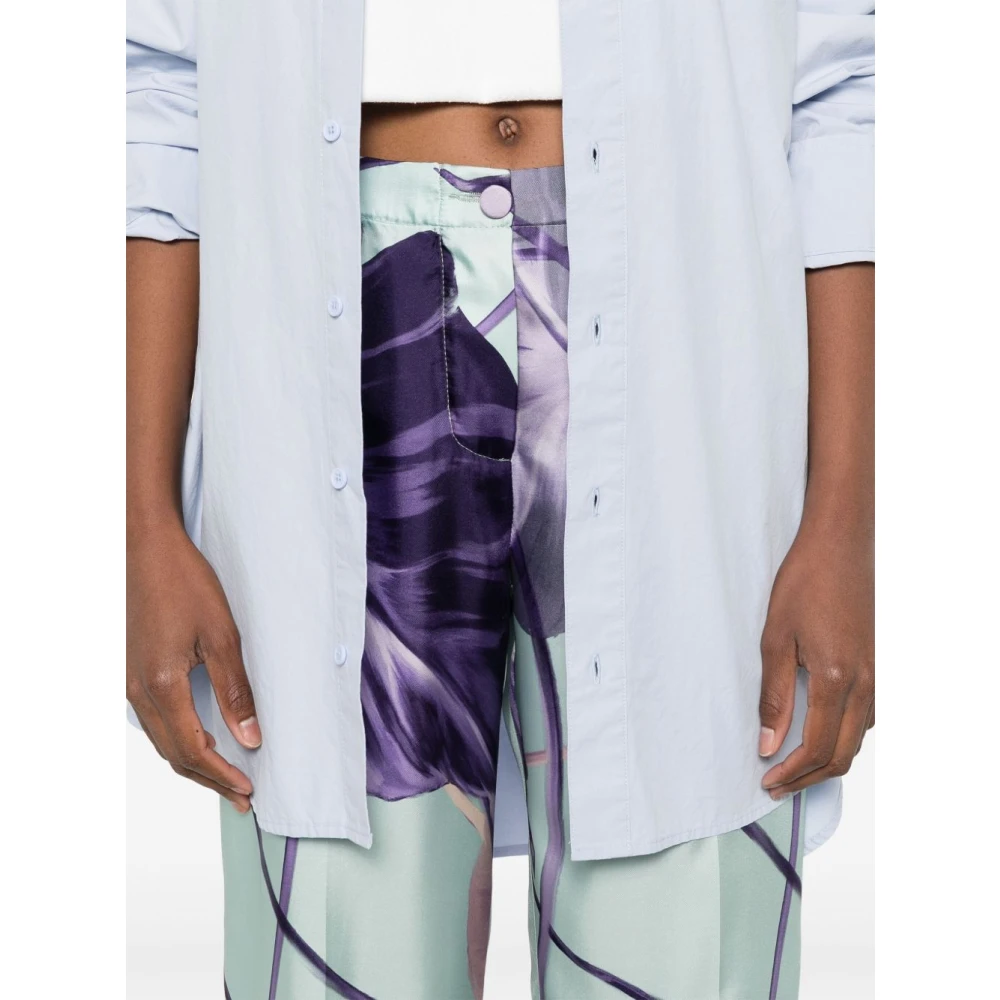 F.r.s For Restless Sleepers Amethist Paarse Elastische Taille Broek Purple Dames