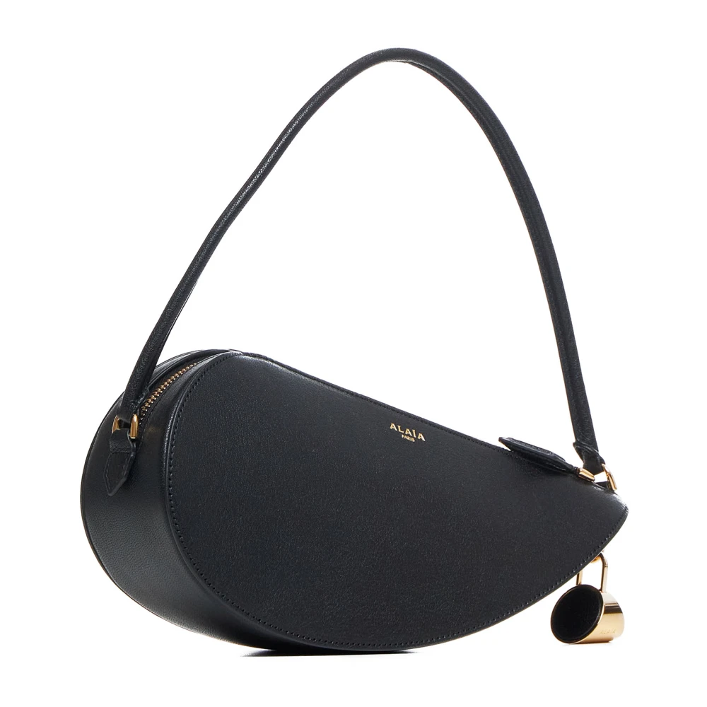 Alaïa Halve-Hart Lederen Tas Black Dames
