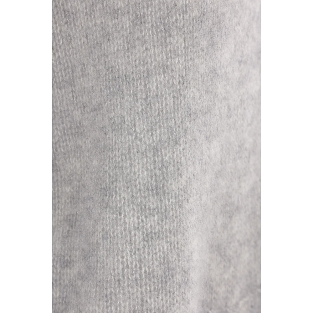 allude Lichtgrijze Kasjmier Zijde Hoodie Gray Dames