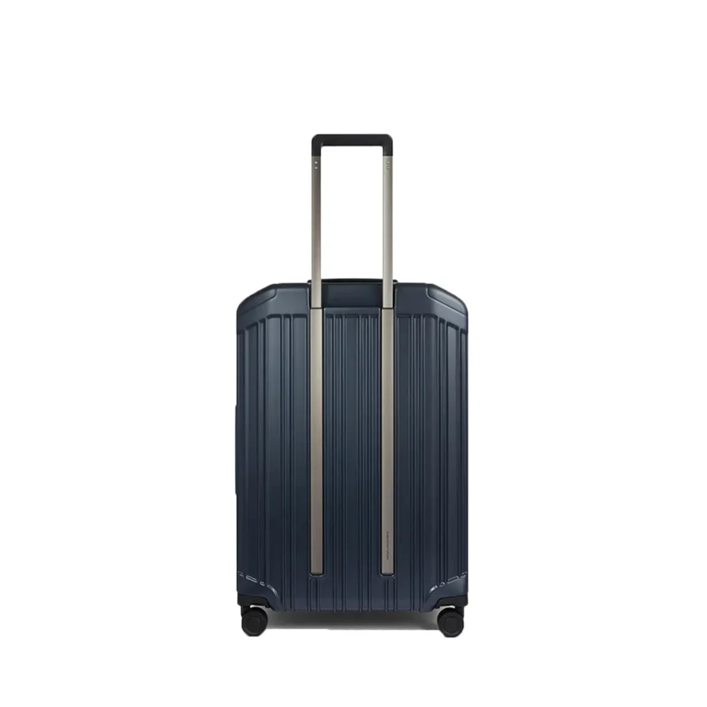 Piquadro Uitbreidbare vierwielige hardschalige trolleybagage Blue Unisex