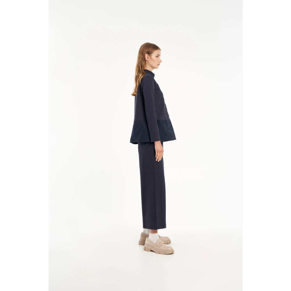 Vicario Cinque Stijlvolle Wijde Broek Blue Dames